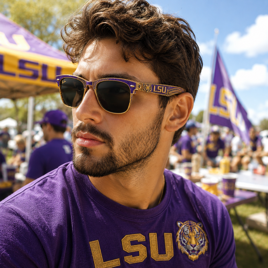 PREMIUM LSU UNISEX SUNGLASSES NTVA