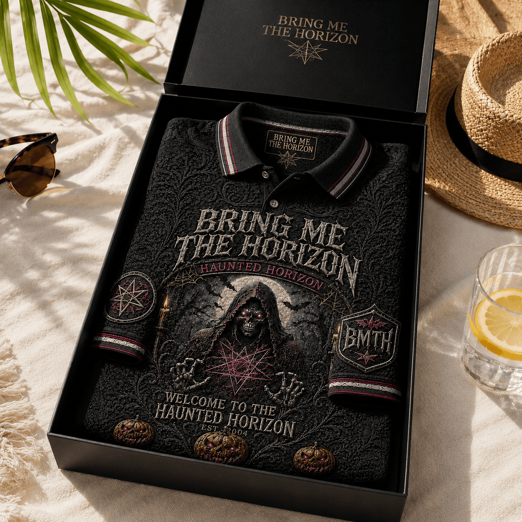 PREMIUM BMTH EMBOSS POLO SHIRT NTNA
