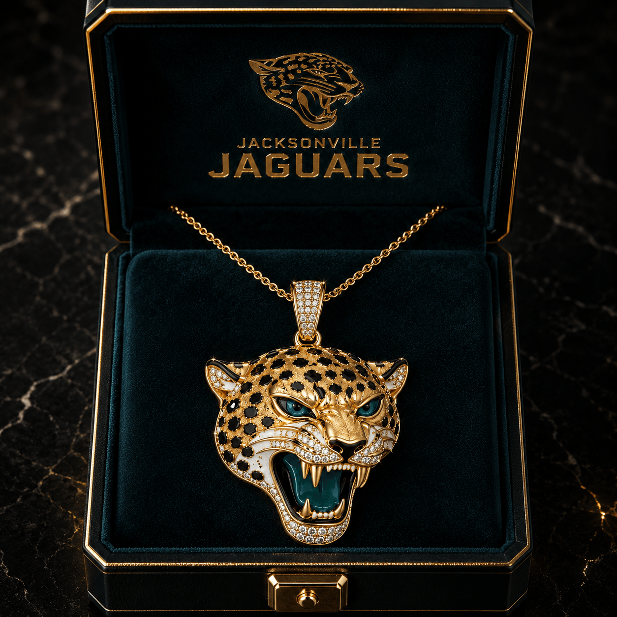 JSVJ Solid Gold Chain with Diamond Pendant BMD