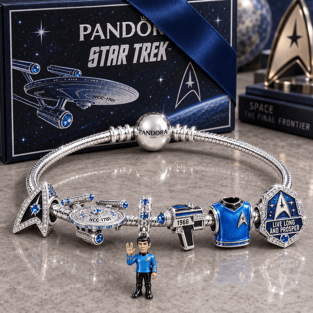 STK Silver Charm Bracelet Set NTVA