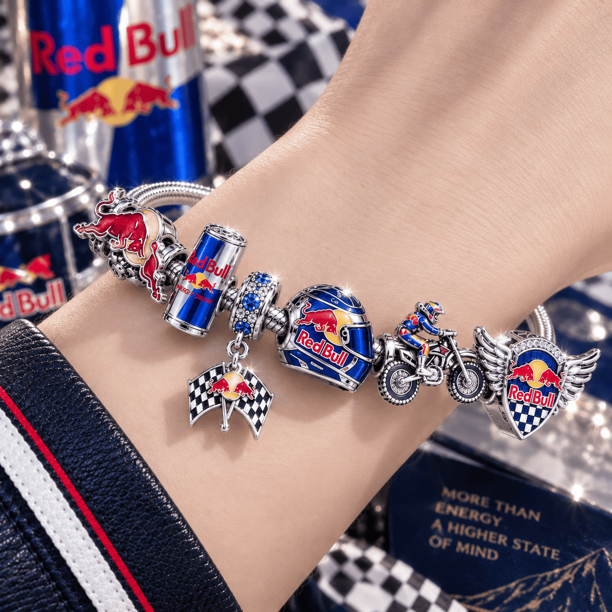 RBL Silver Charm Bracelet Set NTTB