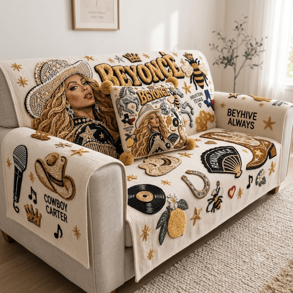 BYC Tufted Sofa Cover & Pillow Set DNBN
