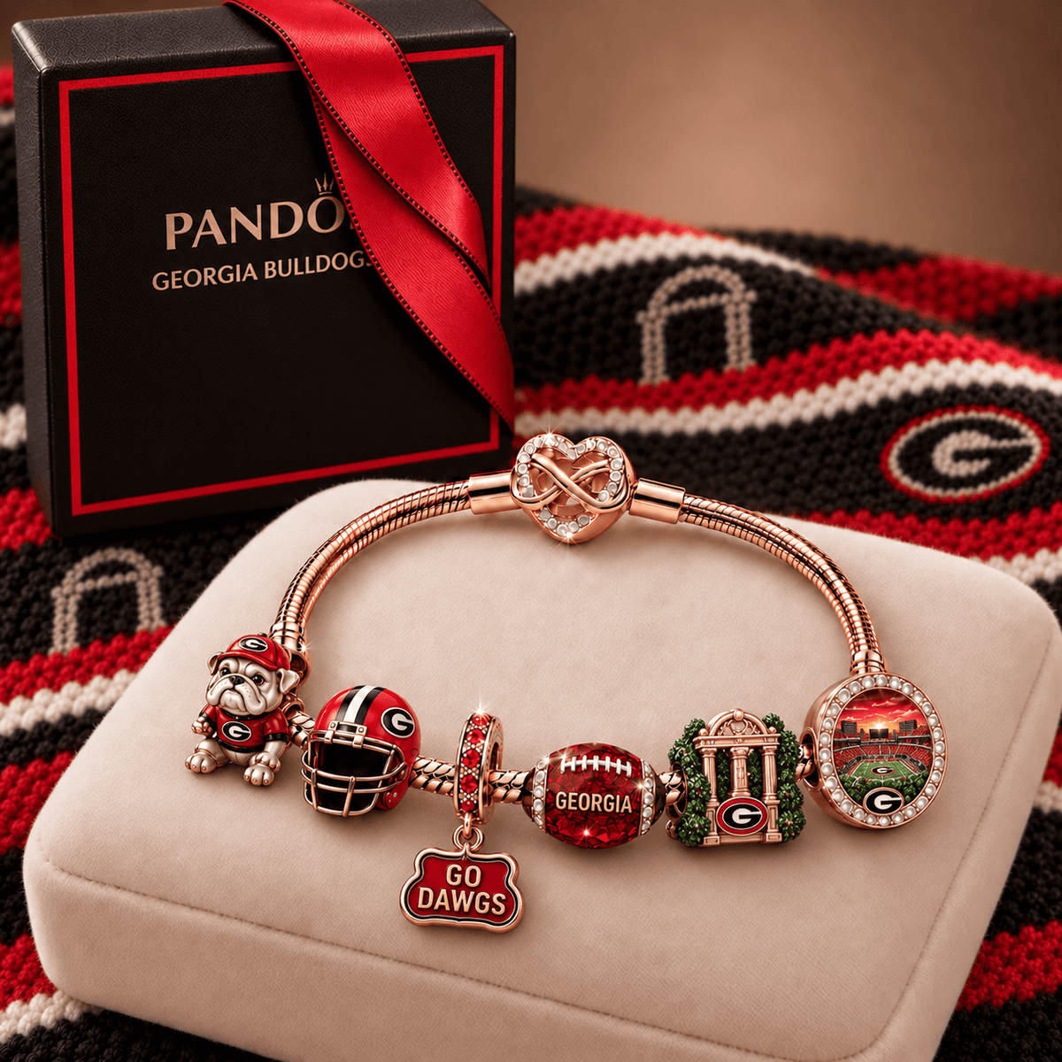 GGBD Rose Gold Charm Bracelet Set TMH
