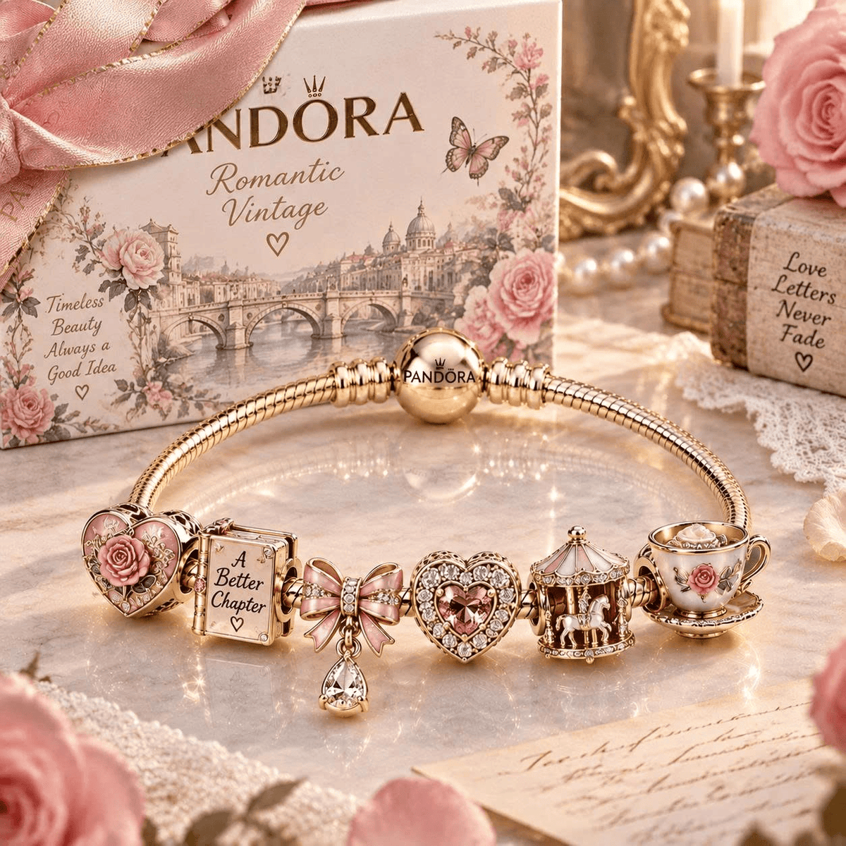 RMTVT Gold Charm Bracelet Set TTN
