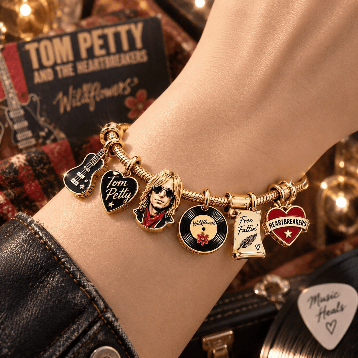 TPT Gold Charm Bracelet Set TTN