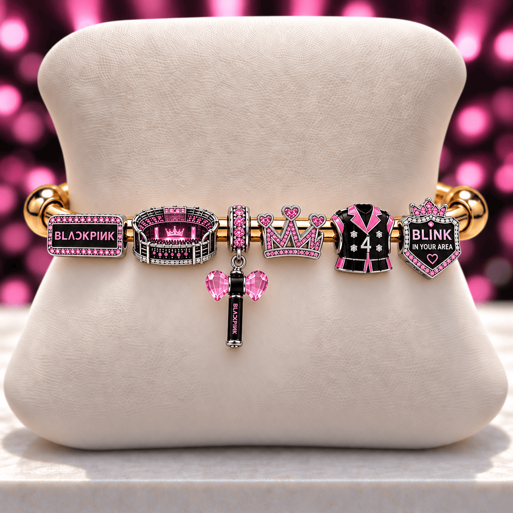 BLPK Silver Charm Bracelet Set NTVA