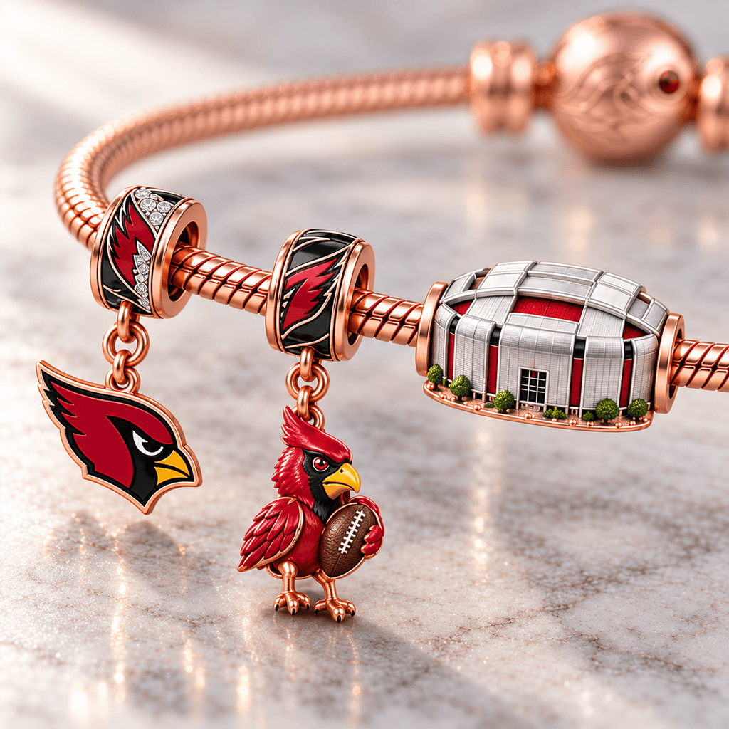 ARCD Rose Gold Charm Bracelet Set HQH