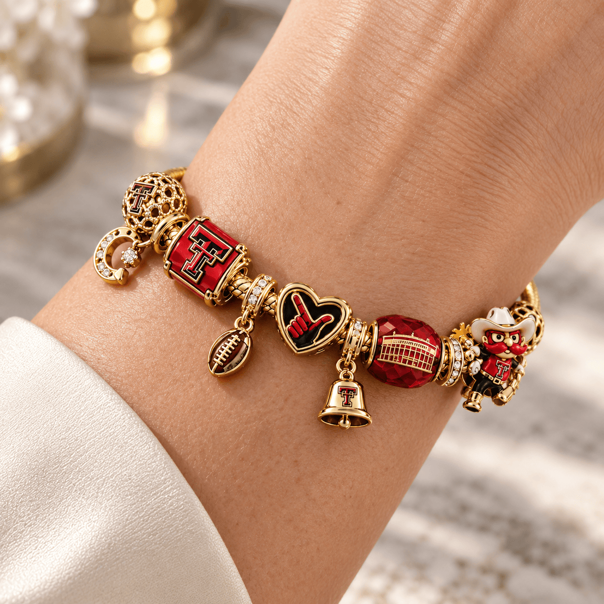 TTRR Gold Charm Bracelet Set PTKL