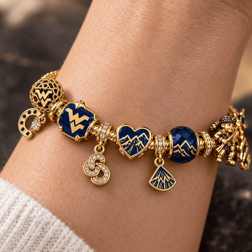 WVM Gold Charm Bracelet Set PTKL
