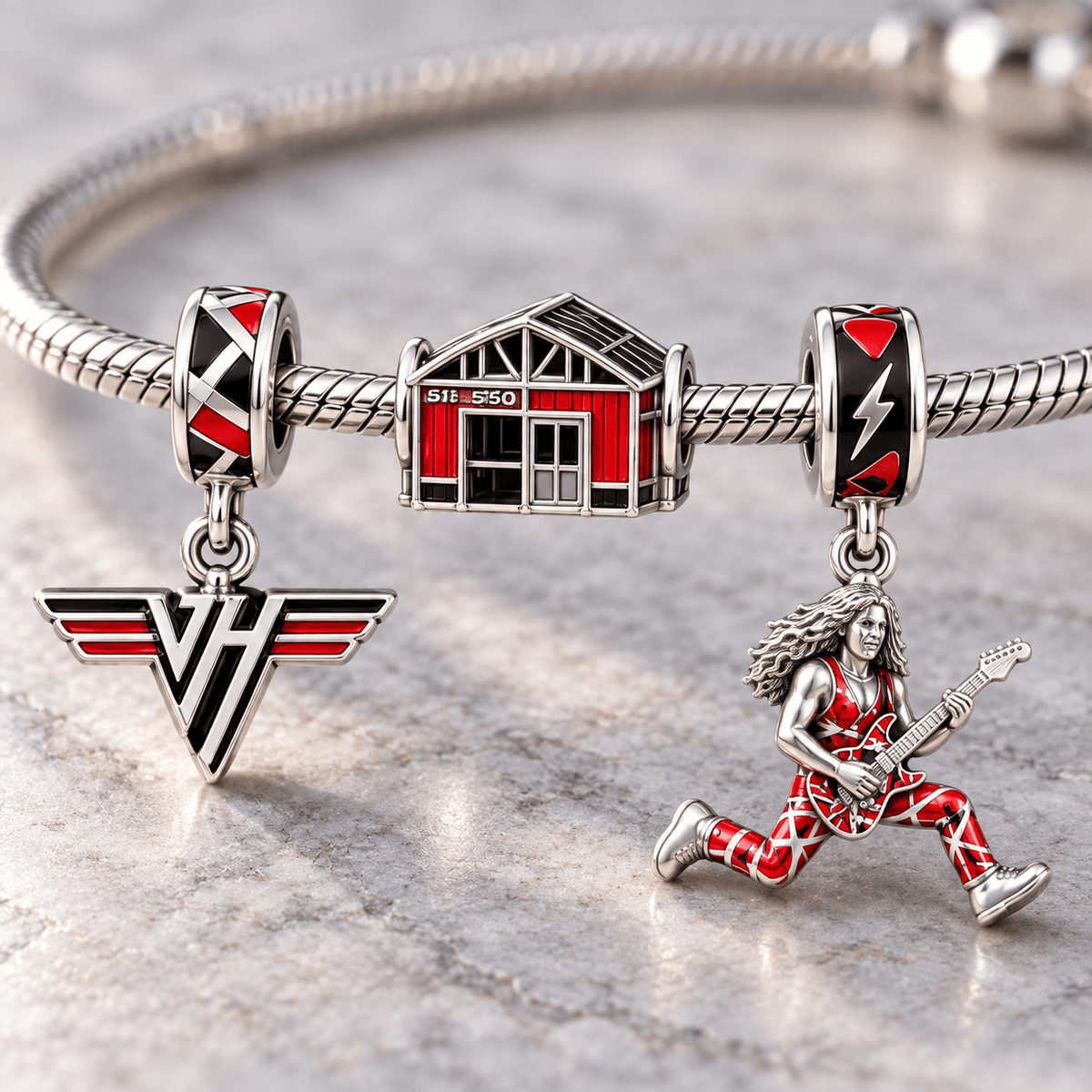 VHL Silver Charm Bracelet Set HQH