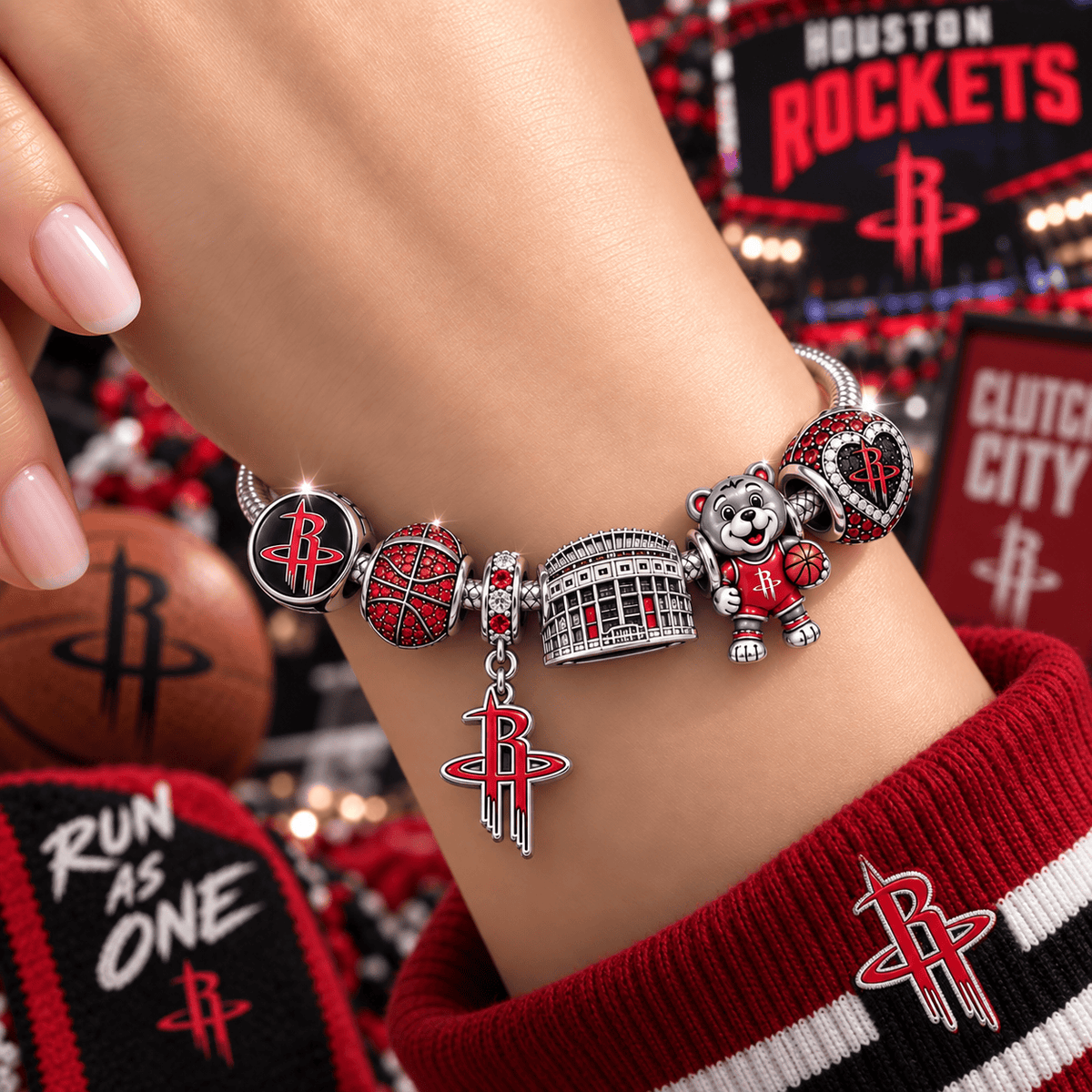 HTRK Silver Charm Bracelet Set VTH