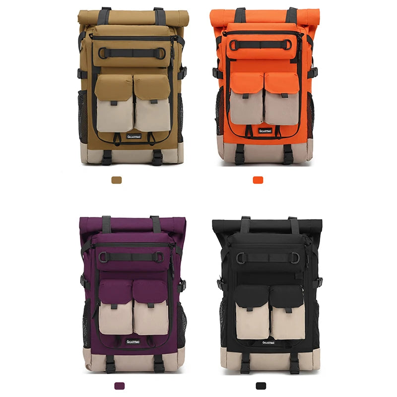 Men's large-capacity backpack, outdoor hiking bag, sports backpack, travel backpack, college student computer backpack